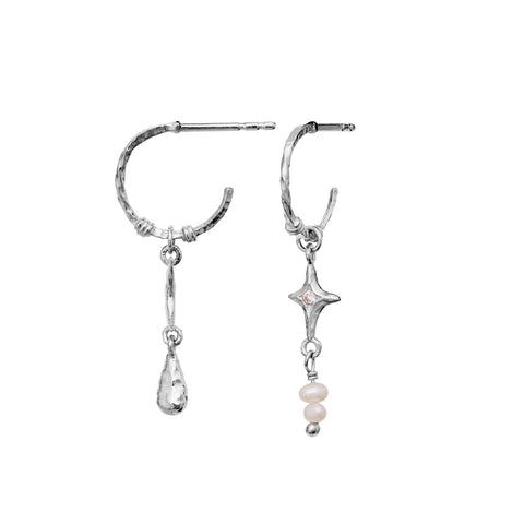 Tamina_earrings_silver_b. tamina ørering fra maanesten i sølv med ferskvandsperle