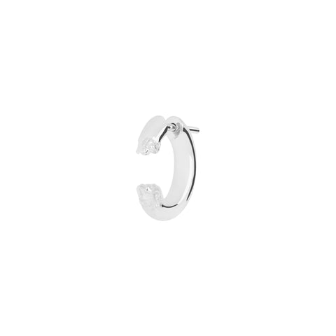 Terra_Earring_Silver_14mm. sølv. Maria Black. 100900AG. hoop