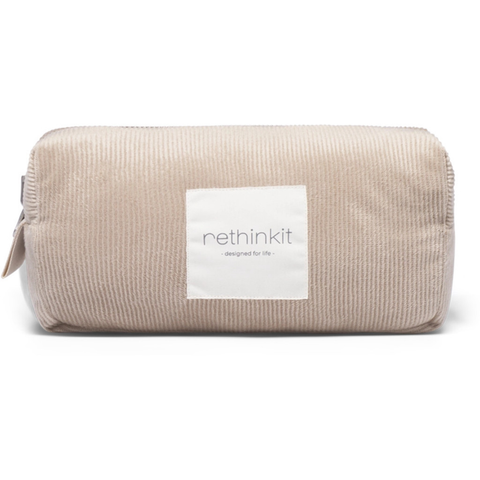  Turnable Purse Pile/Quilted FUZZY. pung makeuptaske i beige fra rethinkit 