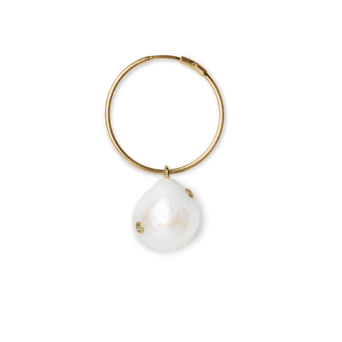 Jane Kønig Baroque pearl earring, Forgyldt sølv