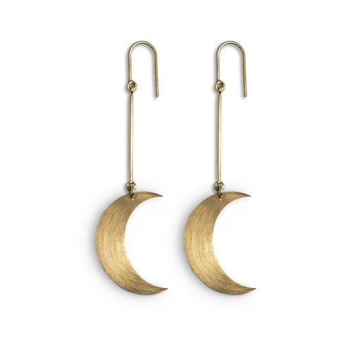 Jane Kønig Half moon earring, Forgyldt sølv