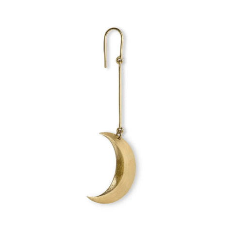 Jane Kønig Half moon earring, Forgyldt sølv