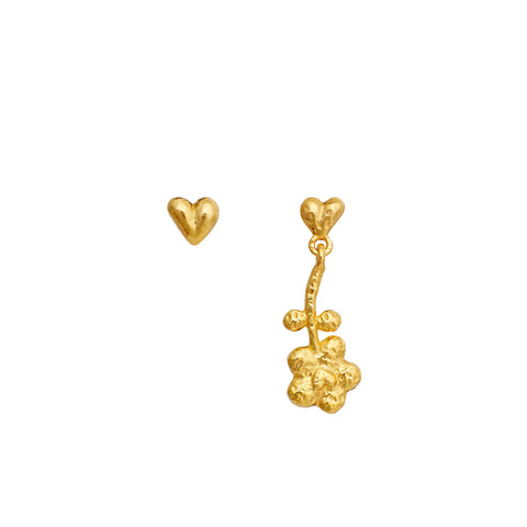 Maanesten Veneda Earring – Forgyldt Sølv