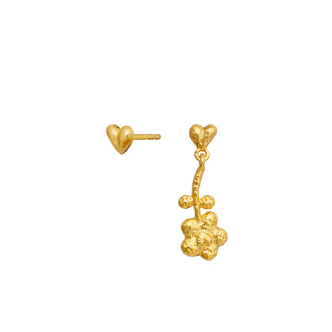 Maanesten Veneda Earring – Forgyldt Sølv