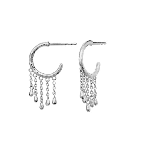 Wendy_earrings_silver_b. wendy ørering i sølv fra maanesten med kæder 