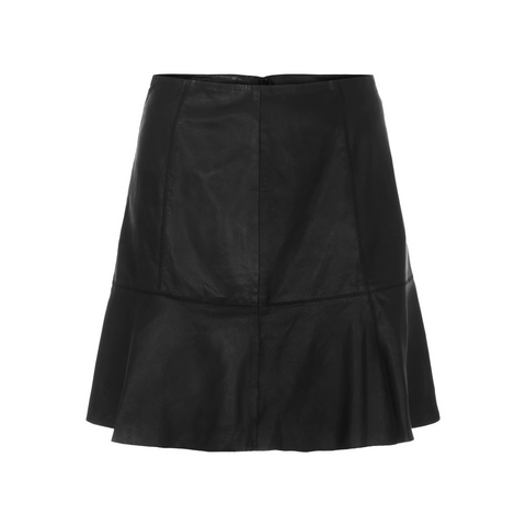 YASCOLLY MW NAPLON LEATHER SKIRT fra Y.A.S varenummer 26022686. Læder nederdel