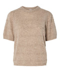 YASNIMO SS KNIT PULLOVER. 26037817. striktrøje brun. YAS