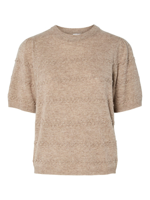 YASNIMO SS KNIT PULLOVER. 26037817. striktrøje brun. YAS