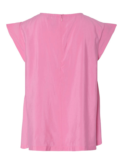 YASSACU Top i Star White er en stilfuld og alsidig bluse fra det danske modebrand Y.A.S.
