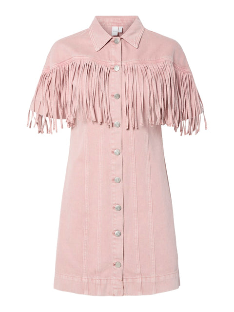 YASSUN 2/4 Denim Dress i farven Zephyr er en stilfuld og moderne denimkjole fra Y.A.S.