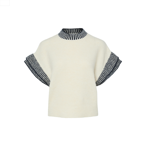 YASTELO SS KNIT TOP S. varenummer 26038472. Fra yas. Kan købes hos Rokkjærs 