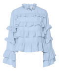 YASZERA LS Top fra Y.A.S er en stilfuld og moderne&nbsp;bluse, perfekt til den modebevidste kvinde, der ønsker et elegant og alsidigt look. Kombinerer denne top komfort med et sofistikeret design, hvilket gør den ideel til både hverdag og festlige lejligheder.