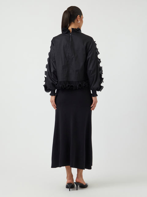 YASMIMA Ls Top - Sort