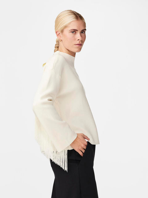 YASFRINGA LS O-Neck Knit Pullover