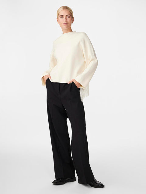 YASFRINGA LS O-Neck Knit Pullover