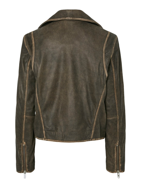 YASPIXIE Leather Jacket, Amphora