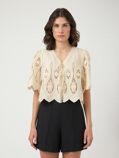 YASBESINA 2/4 Top, Pristine