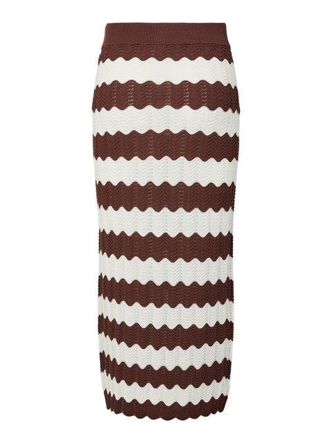 YASBEE HW Long Knit Skirt, Birch