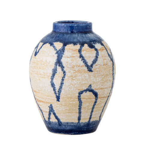 avon vase, stentøj blå, 82072523 fra bloomingville