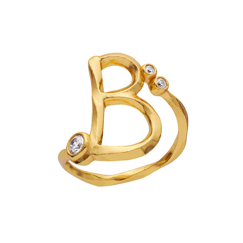 Maanesten Alphabet Ring "B"