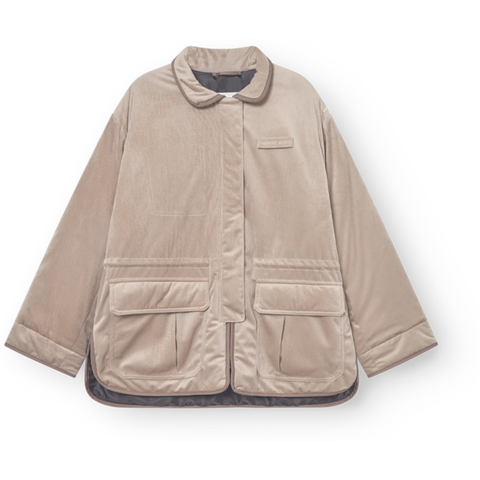 classic jacket lyon corduroy cream toffee fra rethinkit. Jakke med lommer