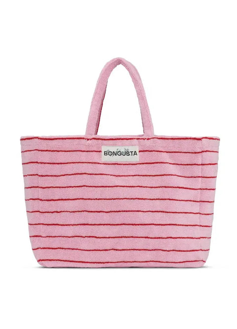 Bongusta Naram Weekend bag, Baby pink & ski patrol red