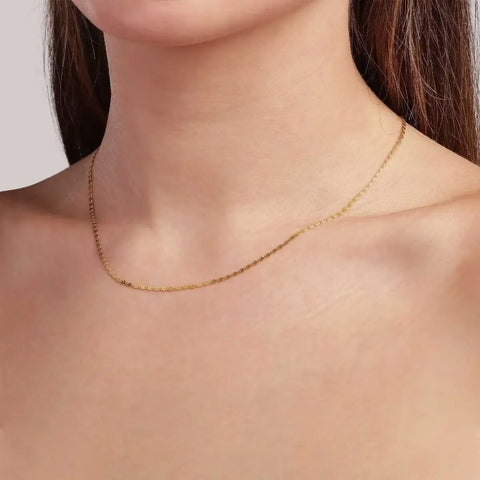 Jane Kønig Envision s-chain necklace, Forgyldt sølv