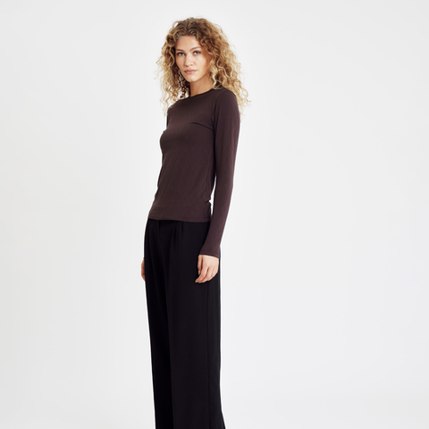 Hype The Detail Bluse, m. logo, Brun