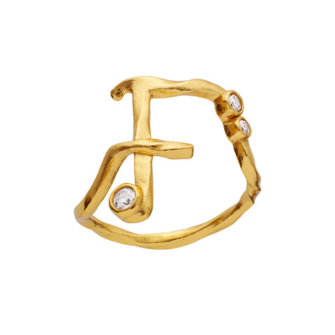 Maanesten Alphabet Ring "F"
