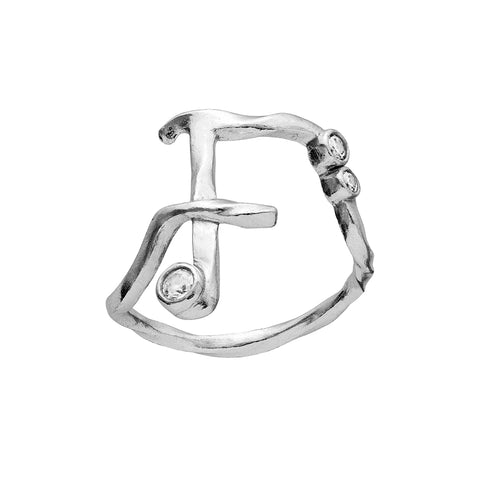 Maanesten Alphabet Ring "F"
