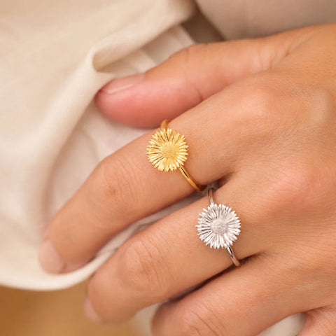 Flora Danica Tusindfryd Ring, Forgyldt