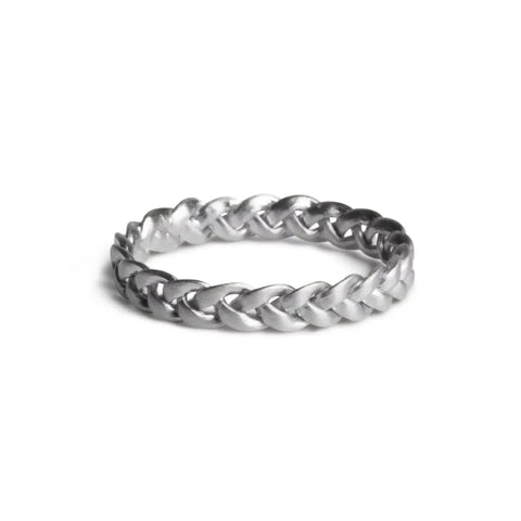 Jane Kønig Small Braided Ring, Sølv