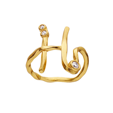 Maanesten Alphabet Ring "H"