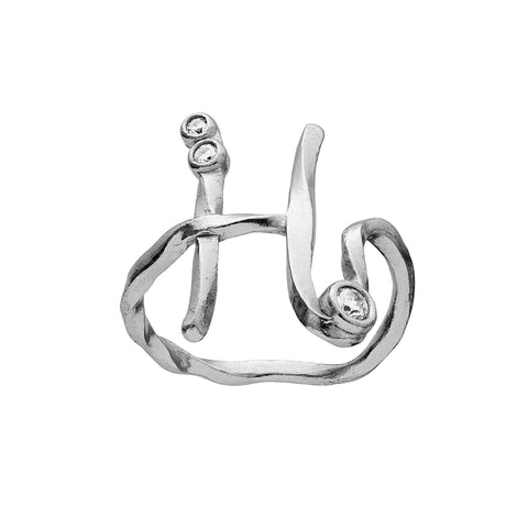 Maanesten Alphabet Ring "H"