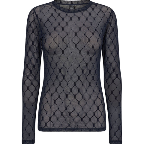 Hype The Detail Mesh Bluse, Blå