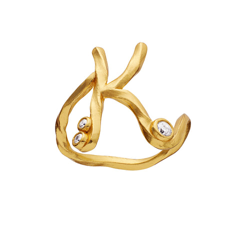 Maanesten Alphabet Ring "K"