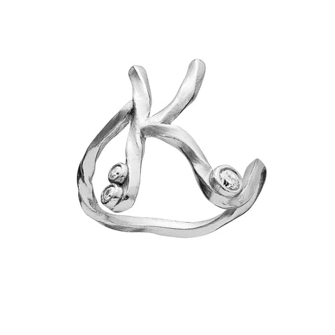 Maanesten Alphabet Ring "K"