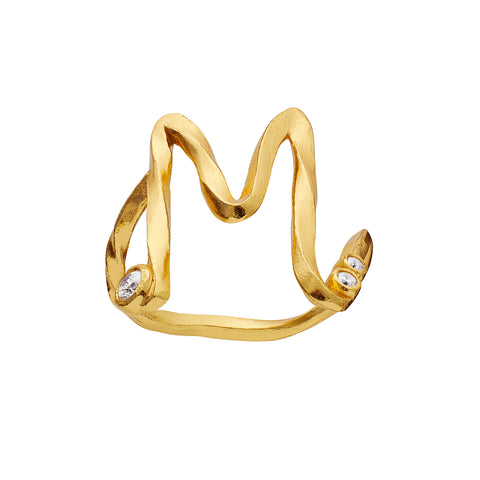 Maanesten Alphabet Ring "M"