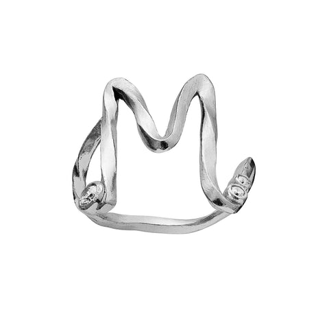Maanesten Alphabet Ring "M"