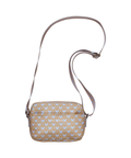 nylon crossbody, small crossbody bag hearts fra stine goya. taske. skuldertaske med rem. blå hjerter. 