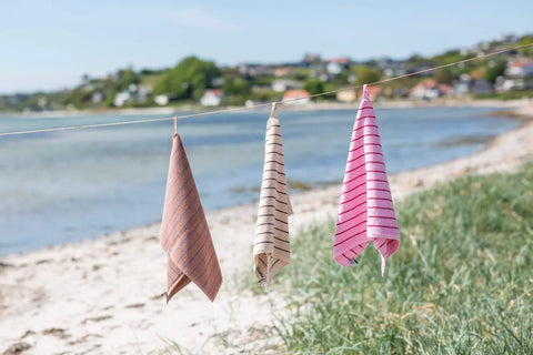 Bongusta Naram Gæstehåndklæde, Baby pink & ski patrol