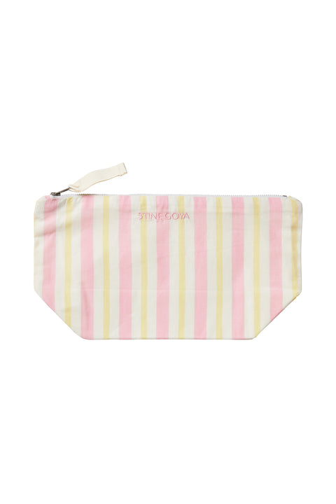 STINE GOYA Make Up taske - Lemon & Rose stripes