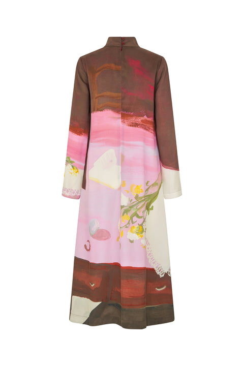 STINE GOYA Dry Viscose, Long Sleeve Midi Dress - Five Resolutions