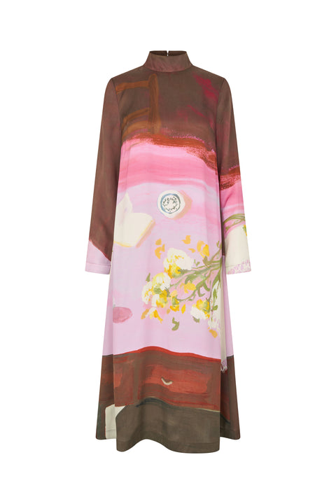 STINE GOYA Dry Viscose, Long Sleeve Midi Dress - Five Resolutions