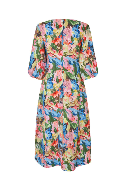 Stine Goya Three-Quarter Sleeve Midi Dress - Loves Me, Loves Me Not