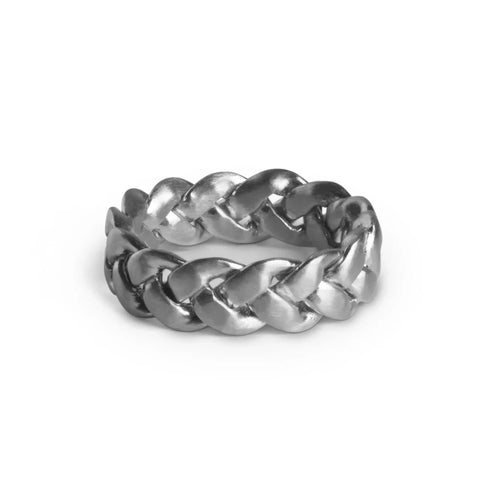 Jane Kønig Big braided ring, Sølv