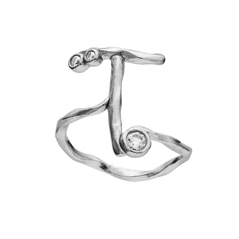 Maanesten Alphabet Ring "T"