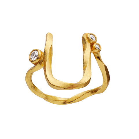 Maanesten Alphabet Ring "U"