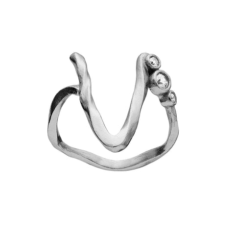 Maanesten Alphabet Ring "V"