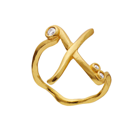 Maanesten Alphabet Ring "X"